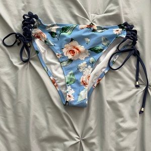 light blue bikini bottom